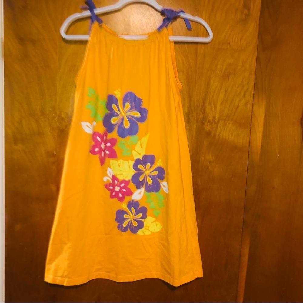 HANNA anderrson orange floral sundress 130/8